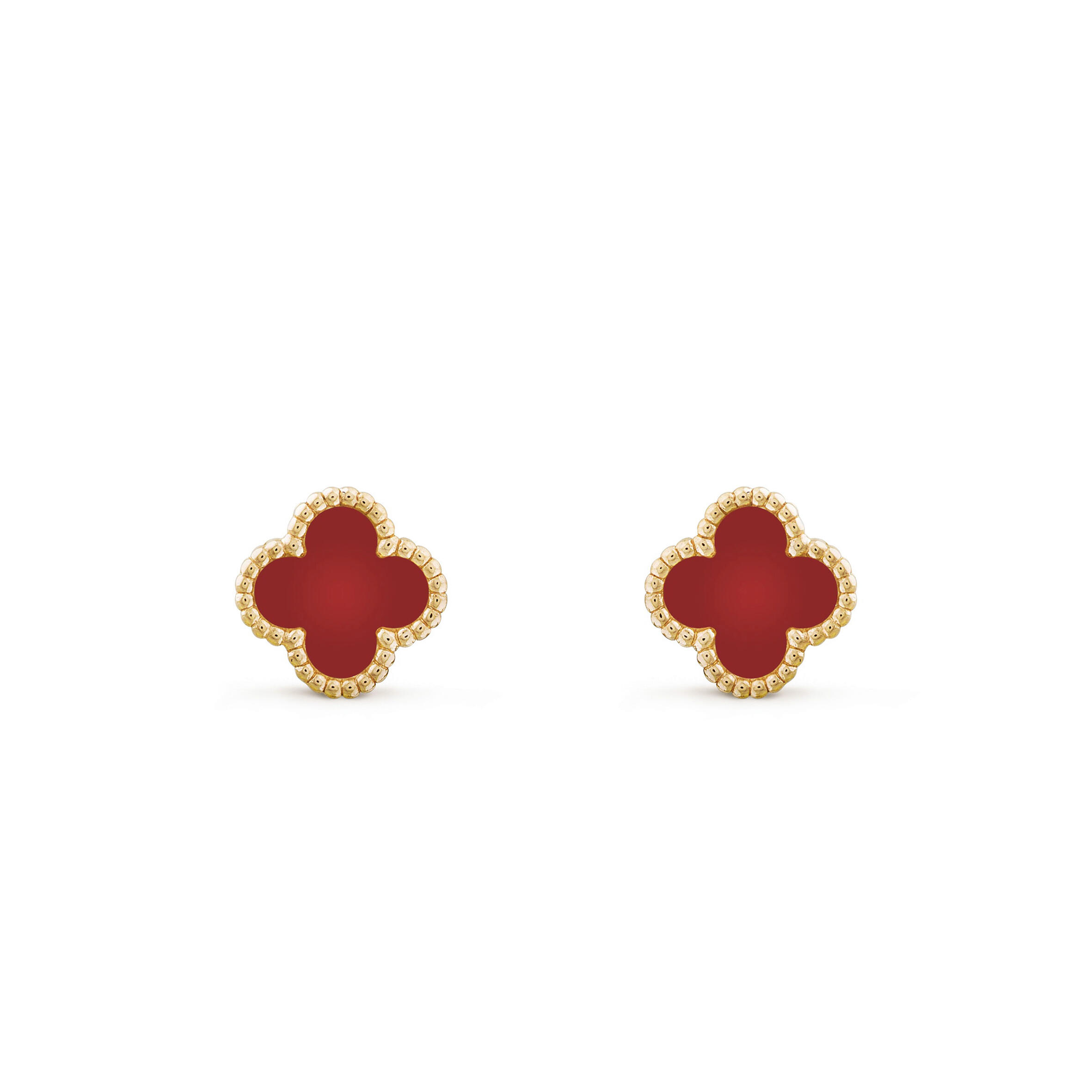 VAN CLEEF ARPELS SWEET ALHAMBRA EARRINGS YELLOW GOLD